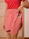 Saia Fitness Modesta com Short Por Baixo Rosé Anagrom REF.8024