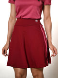 Saia Fitness Modesta com Short Por Baixo Vinho Bordô Anagrom REF.8023